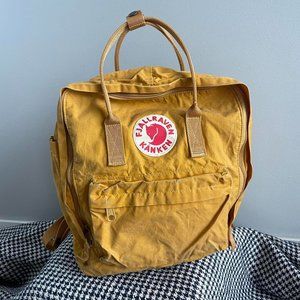 Fjallraven Kanken backpack in the color Ochre